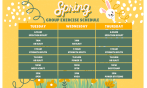 Spring Group Exercise Schedule