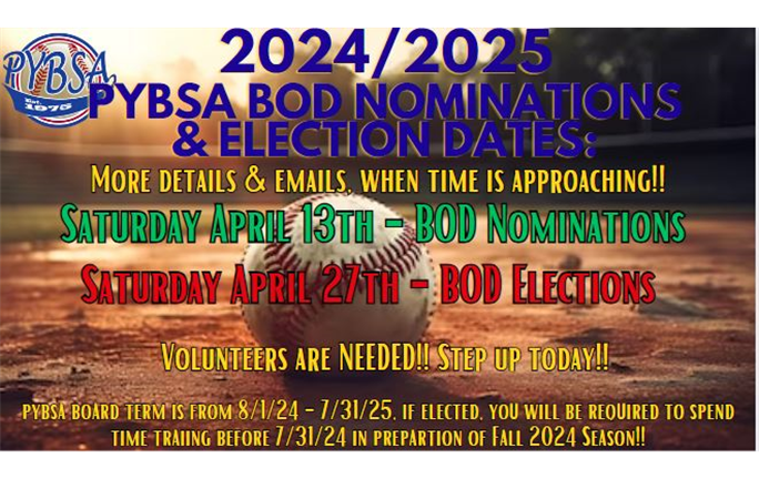 BOD Nominations & Election 2024/2025