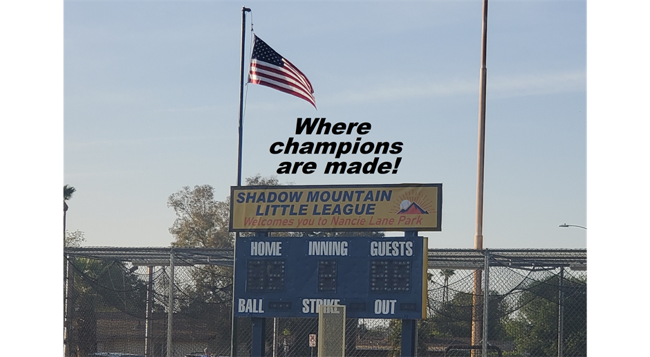 Welcome to Shadow Mountain Little League