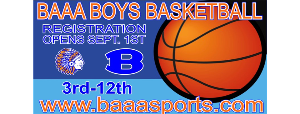 BAAA Boys Basketball Link to Register