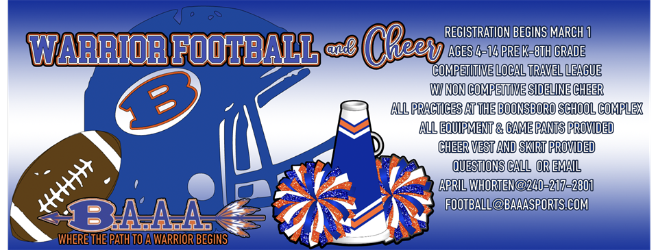 Football & Cheer-Click Picture Above to Register-New Website