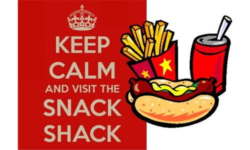 Don't forget to stop by the snack shack this spring, or help out to earn back your volunteer fee. 