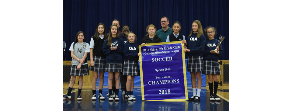 5th & 6th Grade Girls Soccer Spring 2018 Tournament Champions