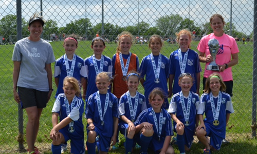 U9 Blues lost in the final of the 2014 KC Super Cup in a PK Shootout. Great Job Ladies!