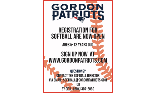 GAA 2020 Softball Registrations