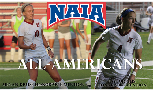 KRUSE AND GEIS EARN HONORABLE MENTION ALL-AMERICA HONORS