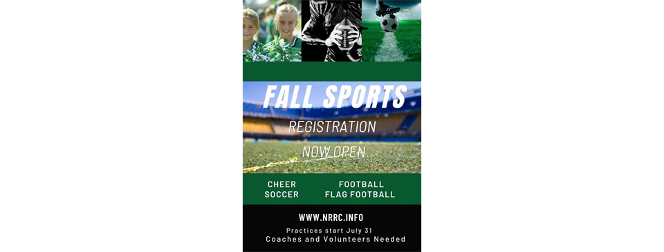 Fall Sports Registration is Open
