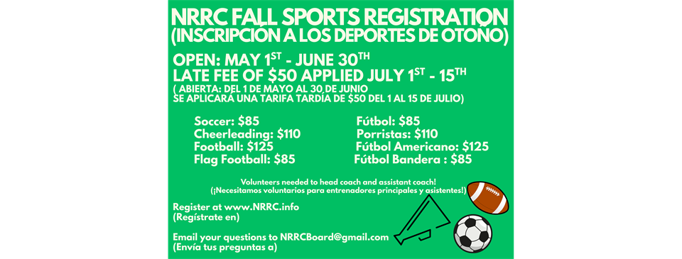 2025 Fall Sports Registration