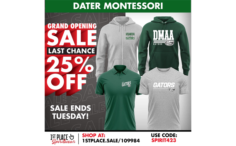 DMAA Spiritwear Sale