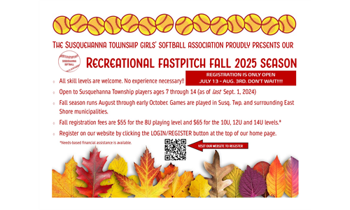FALL 2025 REGISTRATION FROM JULY 13 - AUG 3
