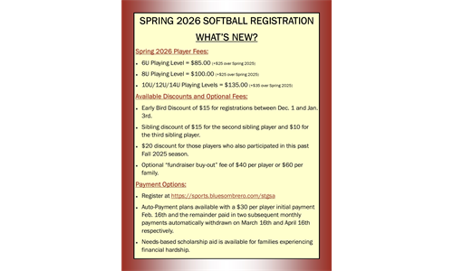 Spring '26 Registration Details - What's New?