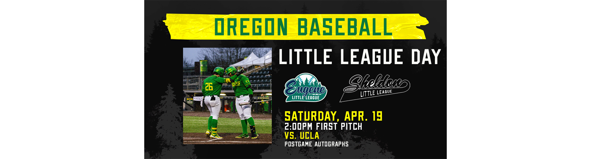 Little League Day with UO Baseball