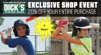 Dicks's Exclusive Shop Event 4 days only