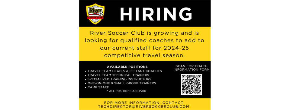Qualified Coaches Wanted - Click on Image to Apply