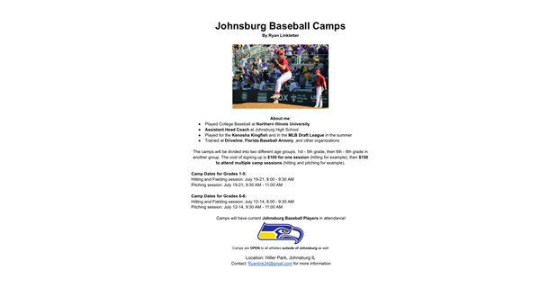 Johnsburg Baseball Camp