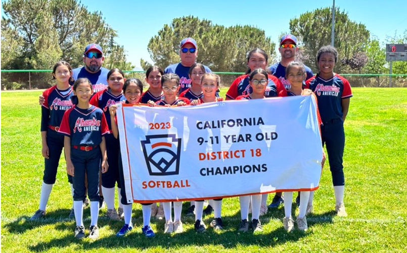2023 California 9 - 11 Year Old All-Star Softball Champions - District 18