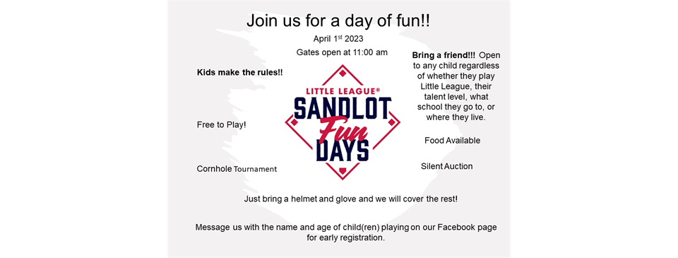 Sandlot Fun Day 