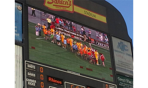 ERYS @ the Rhinos on the Big Screen!!!