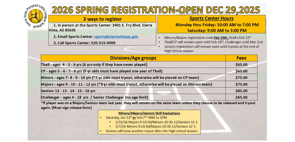 2026 Spring Season Registration