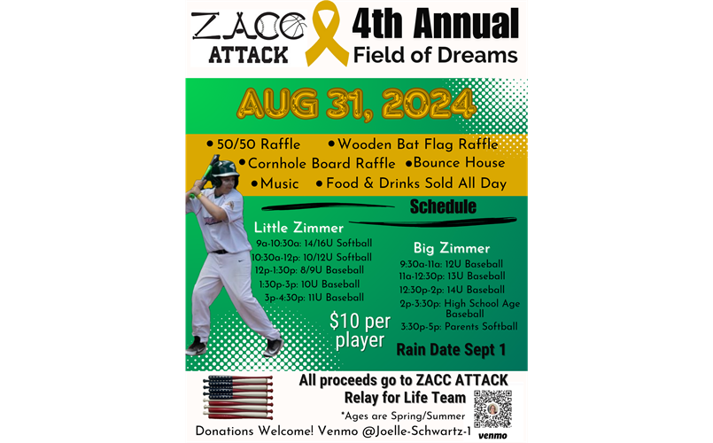 4th Annual ZACC Attack Field of Dreams!