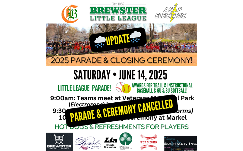 Closing Day Parade & Ceremony Cancelled