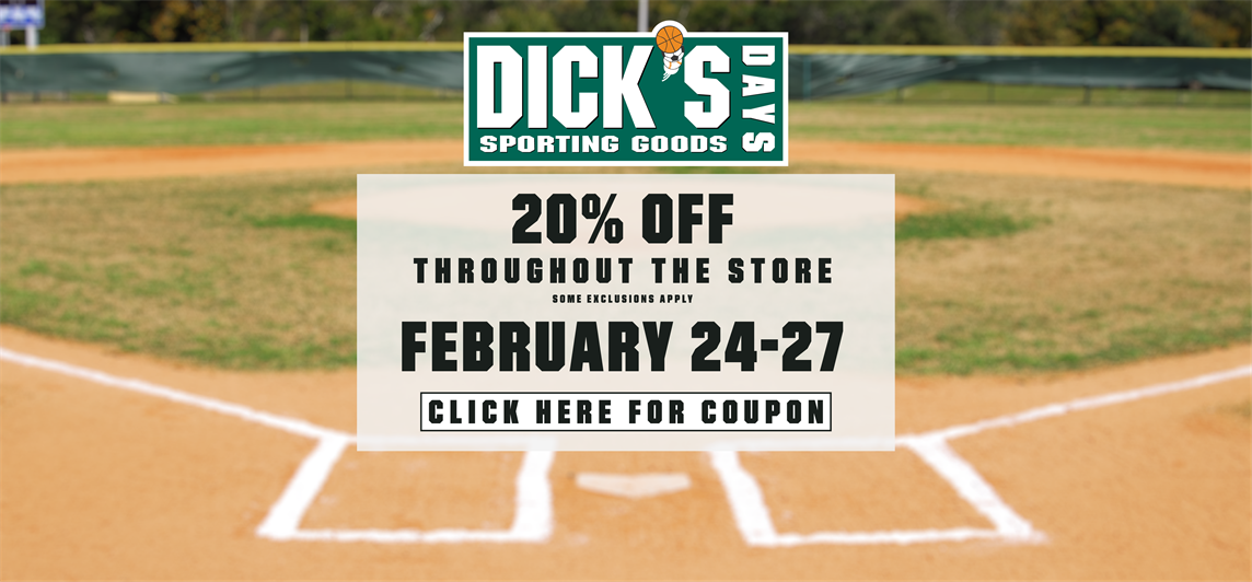 Dick's Sporting Goods Days 2/24-2/27