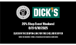 KMSL 20% off Shop Event Weekend: 8/15-8/18/2025