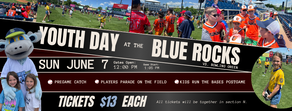 Youth Sports Day at the Blue Rocks