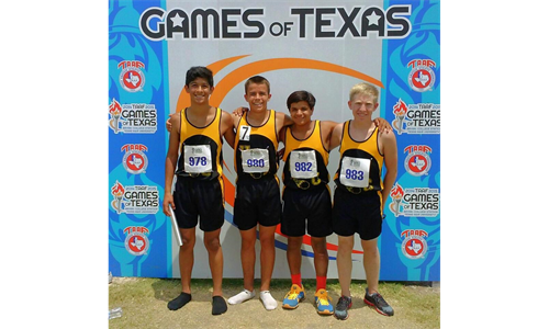 14 yr old boys 400m relay 