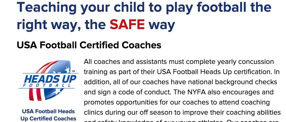 Teaching your child to play football the right way, the safe way