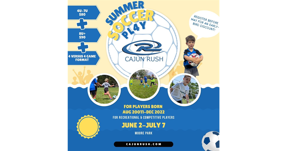 2026 Summer Soccer with Cajun Rush!