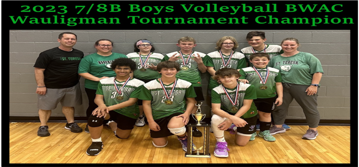 2023 7-8th Boys Volleyball Champions