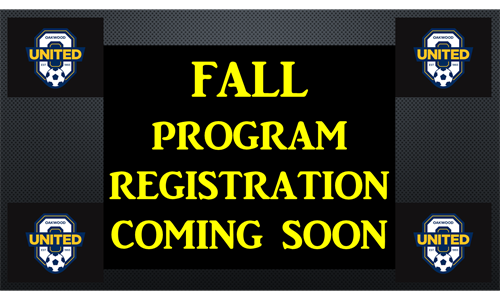 Fall Programs coming soon!!!