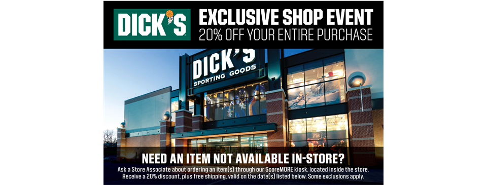 Dick's Sporting Goods Shop Weekend