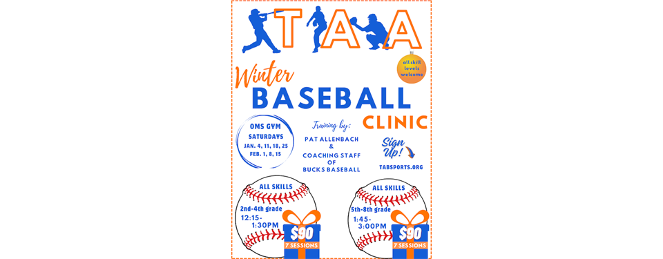 2025 Baseball Winter Clinics