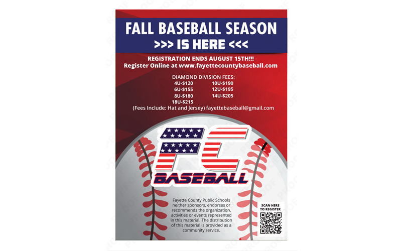 Fall Baseball Registration