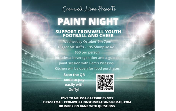 Cromwell Lions Paint Night