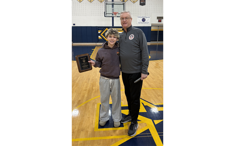 Kayden Portes - 2026 Stella Sportsmanship Award Recipient