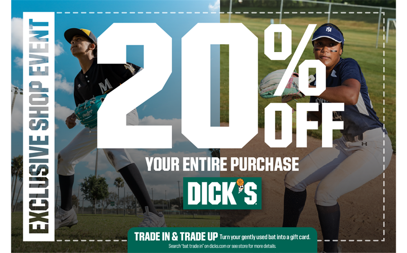Dick's Sporting Goods 20% Off