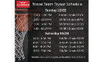 Travel Team Tryouts - FINAL SCHEDULE