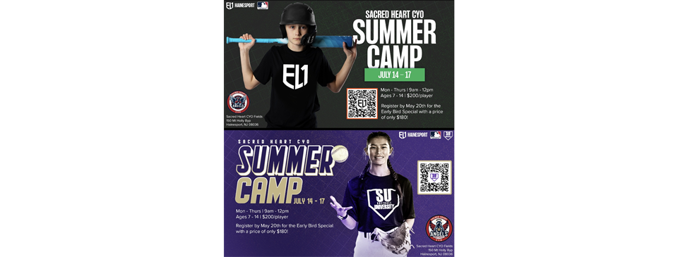 2025 Summer Softball and Baseball Camps!!