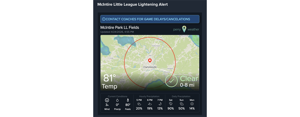 McIntire Live Lightning Detector
