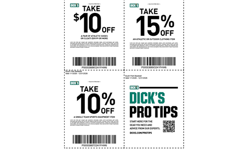 Season-long coupon @ Dick's Sporting Goods!