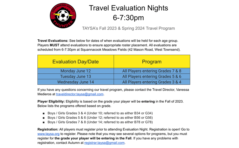 Travel Evaluation Nights