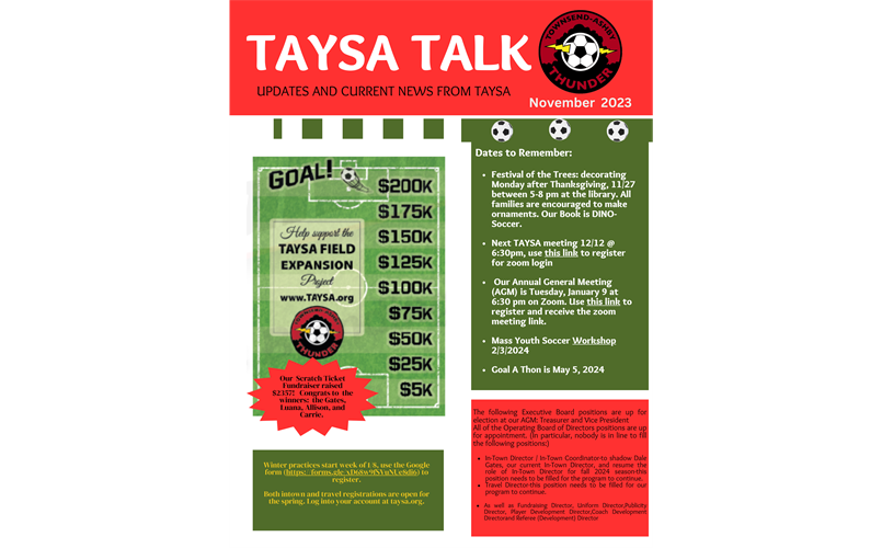 TAYSA Talk