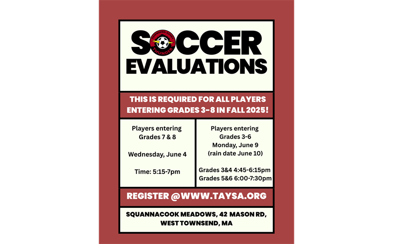 Evaluations!