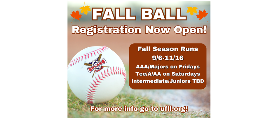Fall Ball Registration is Open!!!
