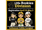 Little Rookies Registration is now open! (Ages 3-4)