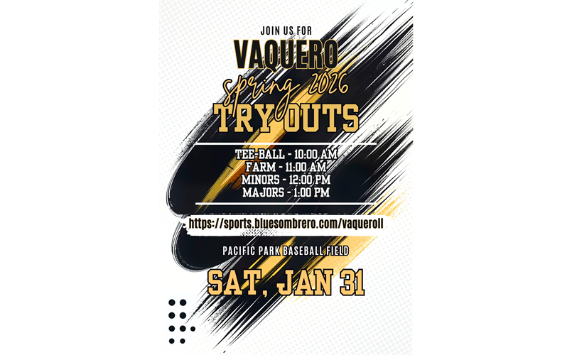 Player Tryouts on Saturday, January 31