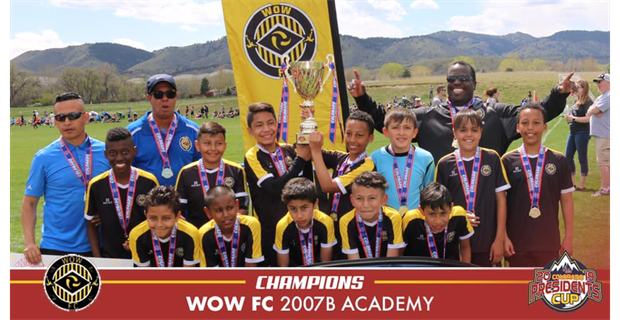 Boys 2007 Academy President's Cup Champions 2019